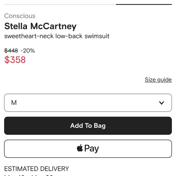 Stella McCartney**Sweetheart Neck Low-Back Black Swimsuit***Sm. $448 - Picture 4 of 5